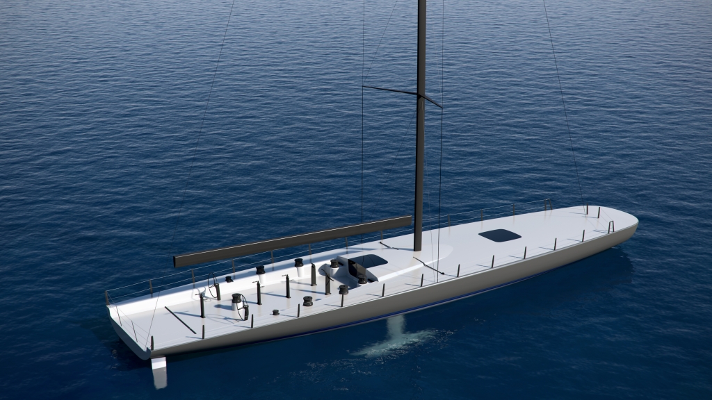 Scow Racing 90' Scow Racer - Reichel/Pugh Yacht Design